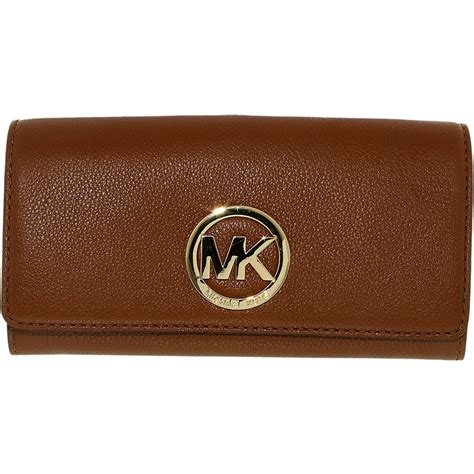 dark brown michael kors wallet|mk wallet brown.